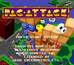 Pac-Attack (USA) Title Screen
